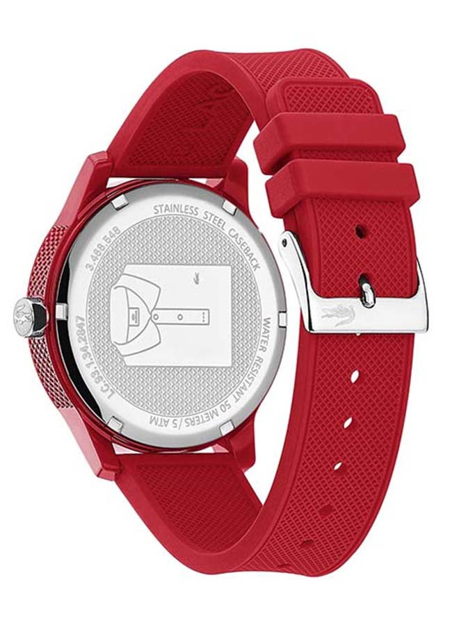 LACOSTE Men's Rubber Analog Quartz Wrist Watch 2010988 - Image 3