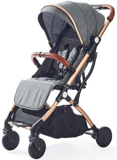 belecoo Foldable Travel Pram Baby Stroller For 6Month+, Grey  - Image 5