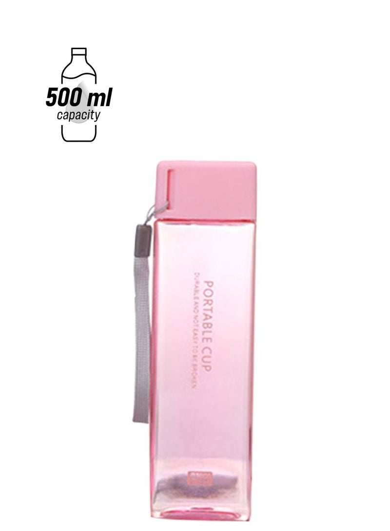 Beauenty Portable Sports Water Bottle Pink 20x5.5x3.5cm