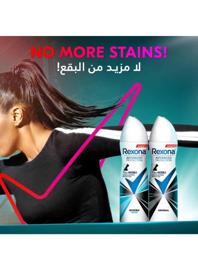 Rexona - Women Antiperspirant Deodorant Spray Invisible 150ml - Image 1