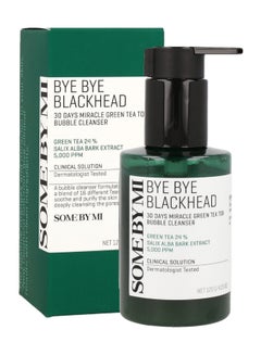 Some by Mi Bye Bye Blackhead 30 Days Miracle Green Tea Tox Bubble Cleanser, 4.23 Oz Packaging May Vary Clear 120grams  - Image 1
