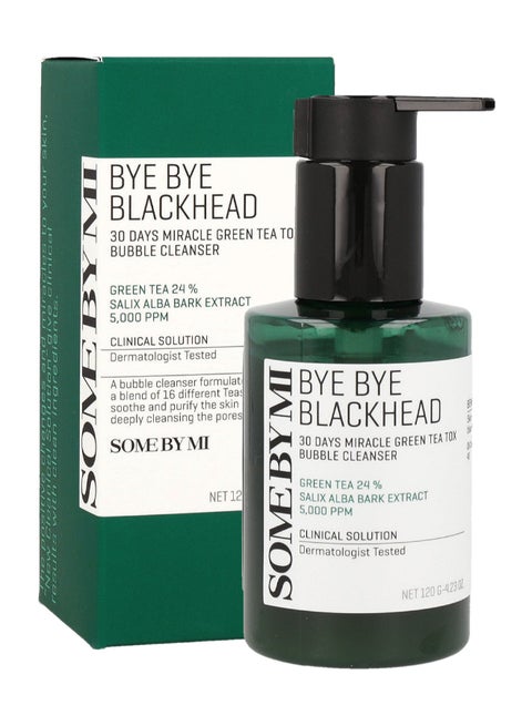 Bye Bye Blackhead 30 Days Miracle Green Tea Tox Bubble Cleanser, 4.23 Oz Packaging May Vary Clear 120grams
