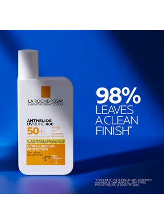لاروش بوزيه أنثيليوس يو في ميون 400 سائل إنفزيبل فلويد واقي الشمس +SPF 50 للرجال والنساء، عناية مختبرة طبياً، مثالي للبشرة الحساسة والمتفاعلة والتي تعاني من حساسية الشمس، 50ملليلتر - view 4