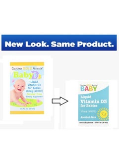 Liquid Vitamin D3 Drops 400 Iu Dietary Supplement