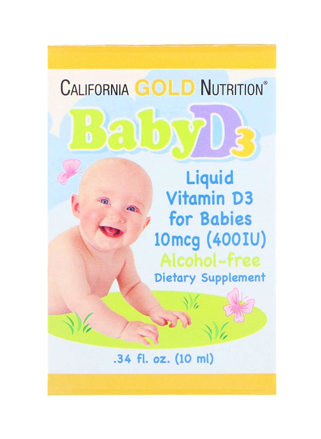 California Gold Nutrition - Liquid Vitamin D3 Drops 400 Iu Dietary Supplement - Image 1