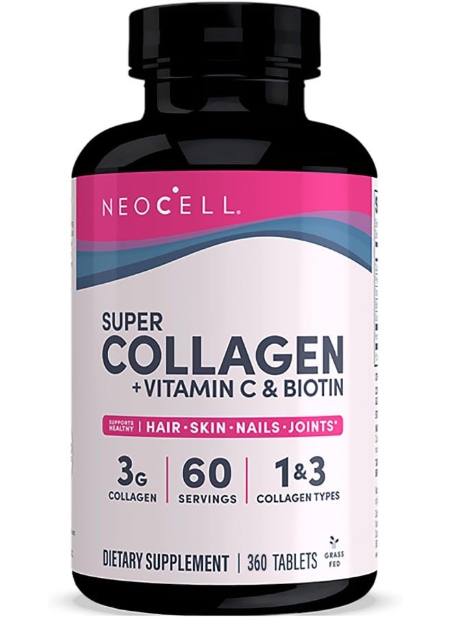 NEOCELL Super Collagen + Vitamin C + Biotin 360 Tablets Packaging May Vary  - Image 1