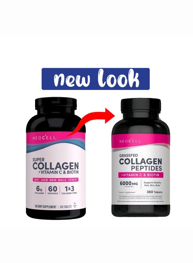 NEOCELL Super Collagen + Vitamin C + Biotin 360 Tablets Packaging May Vary  - Image 1