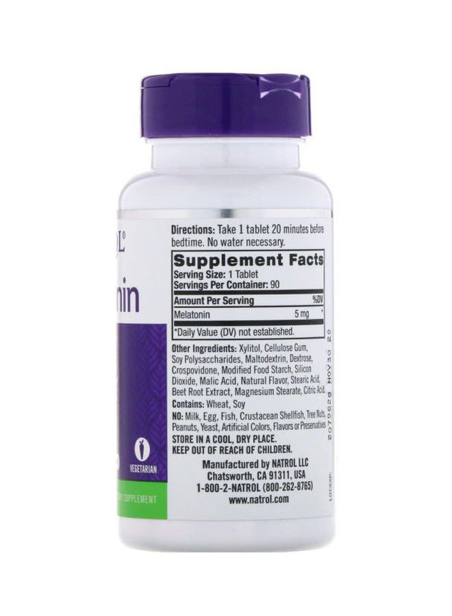 NATROL Melatonin Extra Strength Dietary Supplement - 90 Tablets  - Image 3