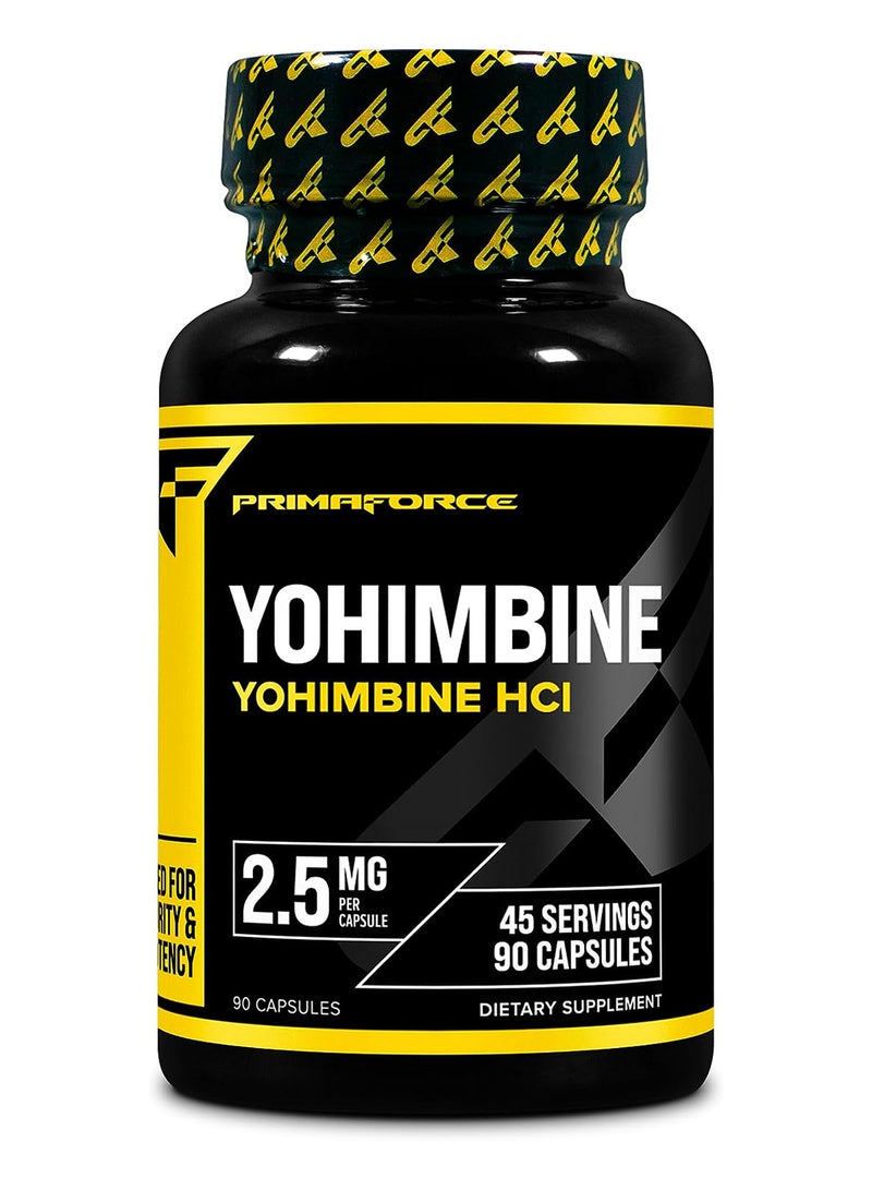 Primaforce - Yohimbine HCl, 5 mg, 90 Capsules (2.5 mg per Capsule) - Image 1