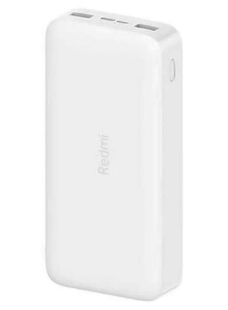 Xiaomi 20000mAh Redmi Portable Fast charge Power Bank White - Image 1