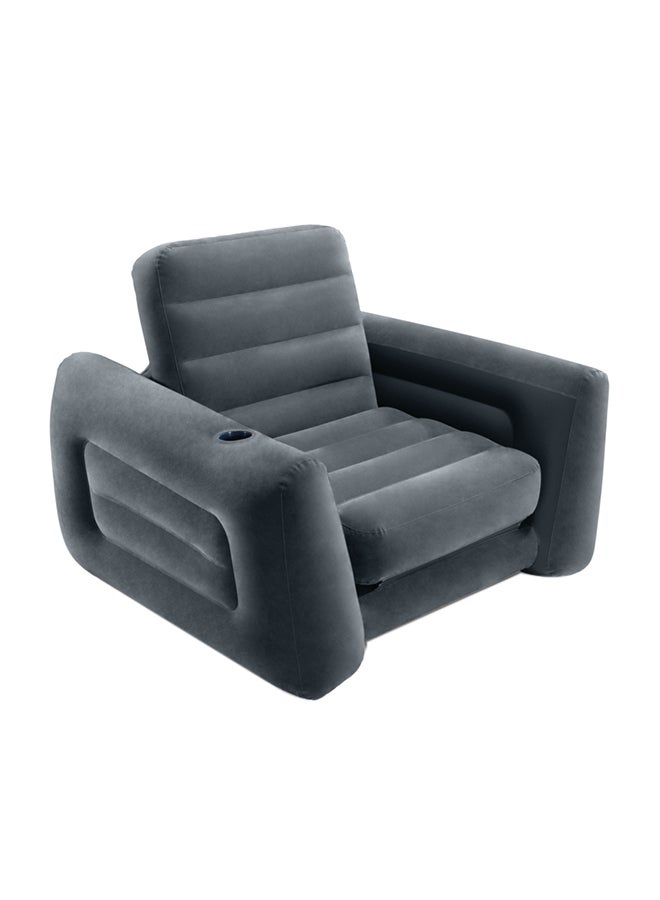 INTEX Pull-Out Chair - Sturdy Comfort Grey 1.17m x 2.24m x 66cm - Image 1