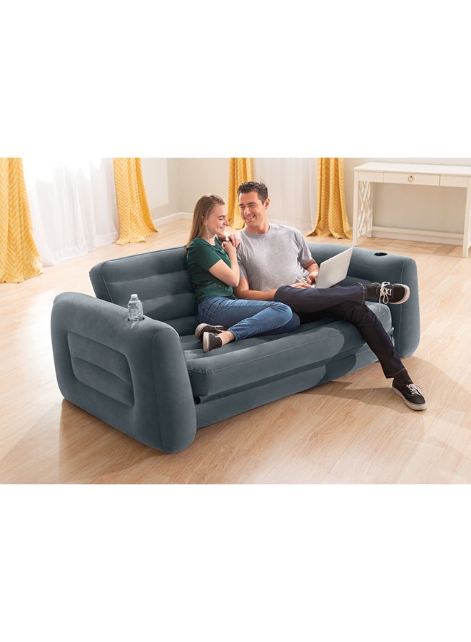 INTEX Pull-Out Inflatable Sofa 2.03M X 2.31M X 66Cm Grey 2.03x2.31x0.66metermeter - Image 4