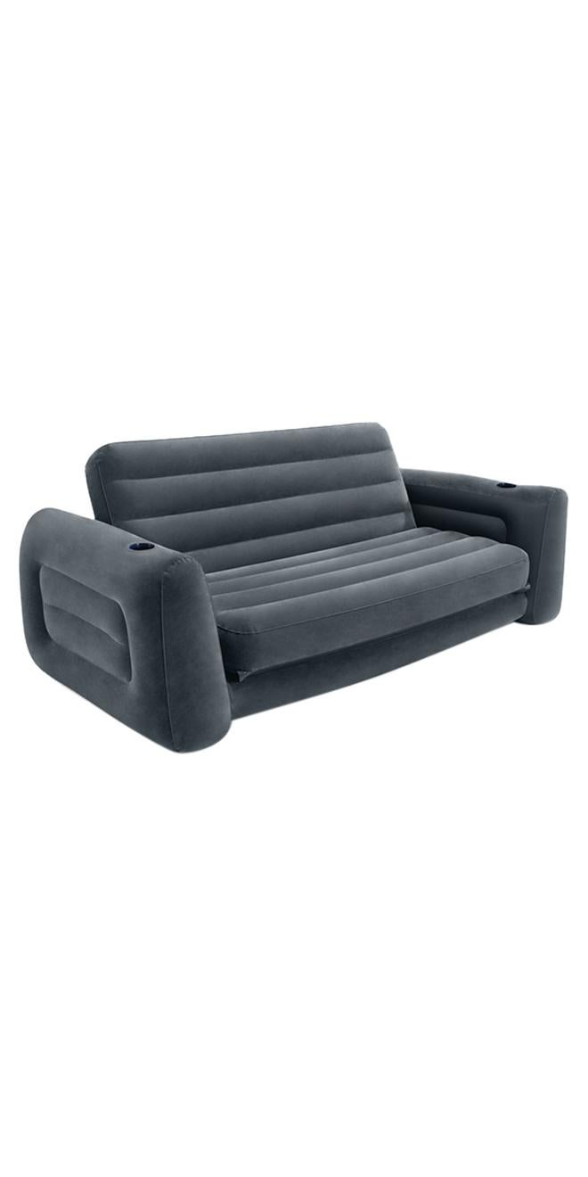 INTEX Pull-Out Inflatable Sofa 2.03M X 2.31M X 66Cm Grey 2.03x2.31x0.66metermeter - Image 1