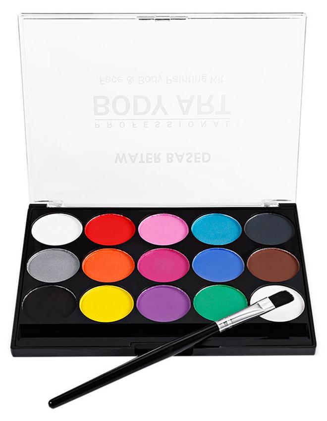 15-Color Washable Face Paint Kit Multicolour - Image 1