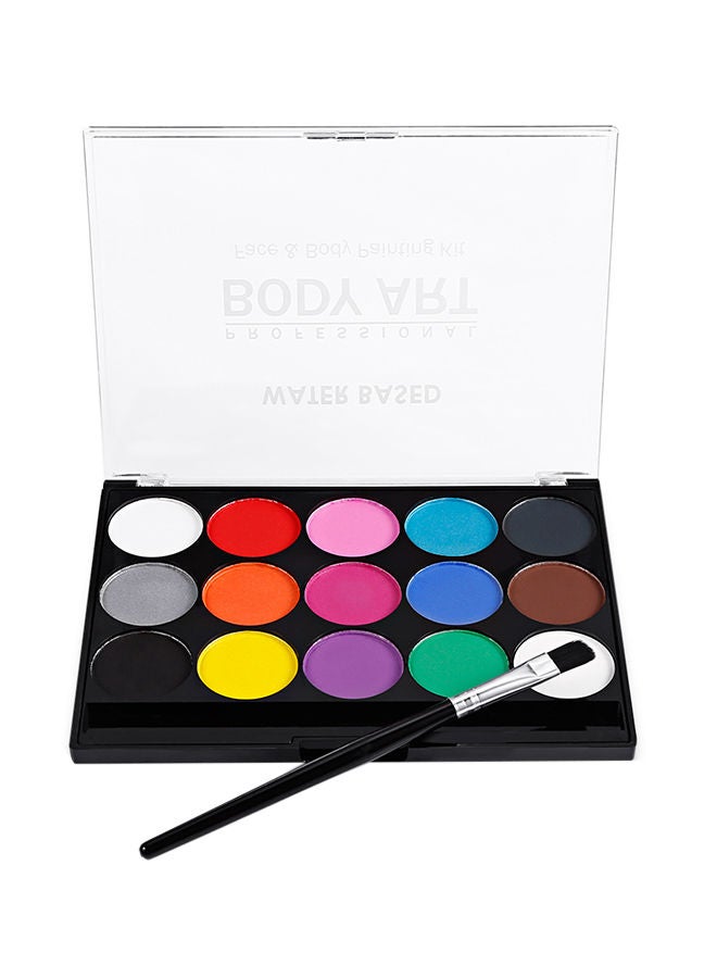 15-Color Washable Face Paint Kit Multicolour - Image 1