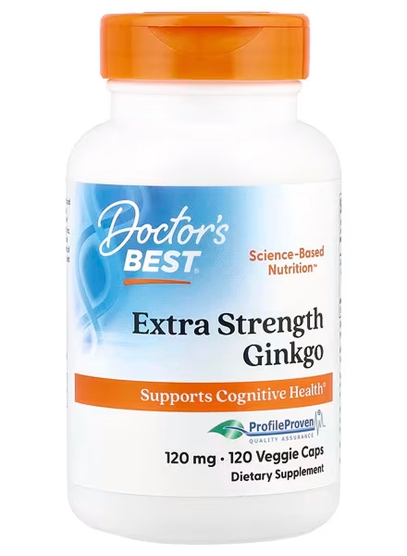 Doctor's BEST - Extra Strength Ginkgo 120 Mg-120 Veggie Caps - Image 1