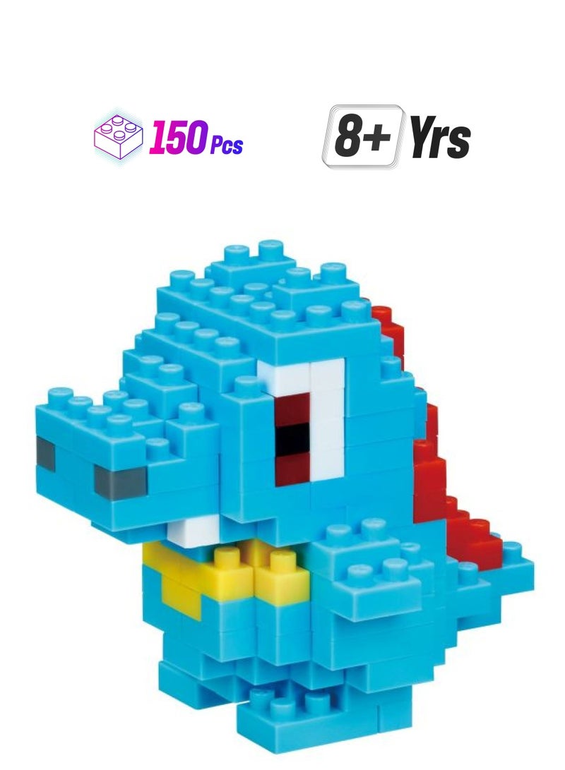Nanoblock NBPM_031 150-Piece Pokemon Totodile Building Set NBPM_031 150 8+ Years - Image 1