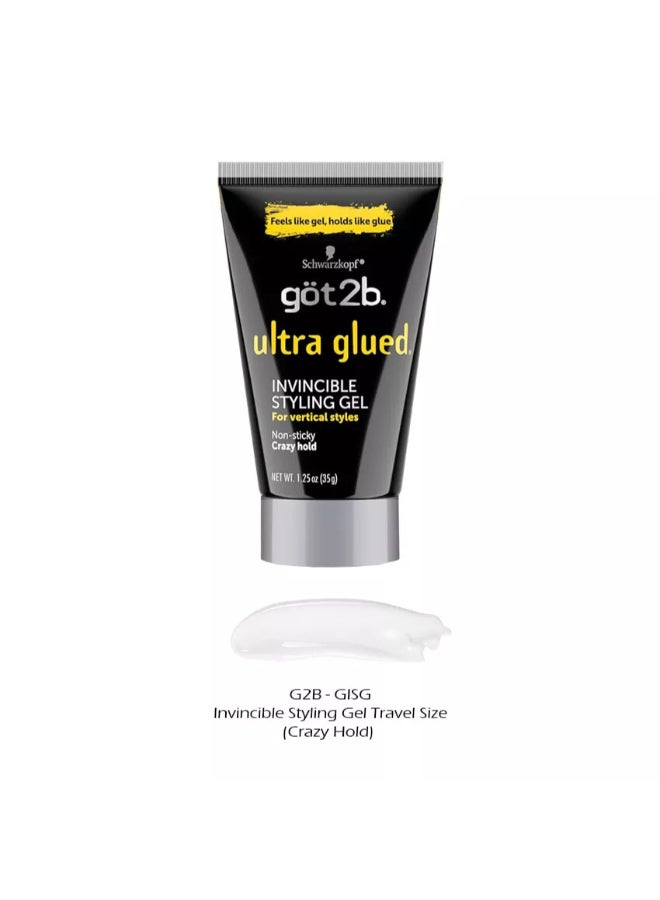 Got2b Ultra Glued Invincible Styling Gel (1.25 Oz) Multicolour 37ml - Image 4
