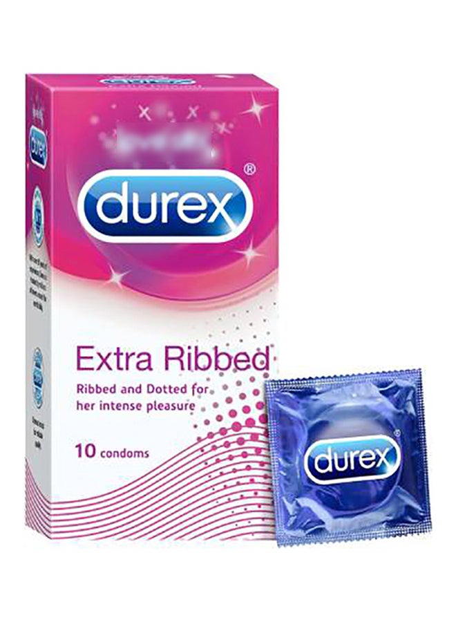 Durex - Pack of 2 - Extra Ribbed Condoms - Image 1