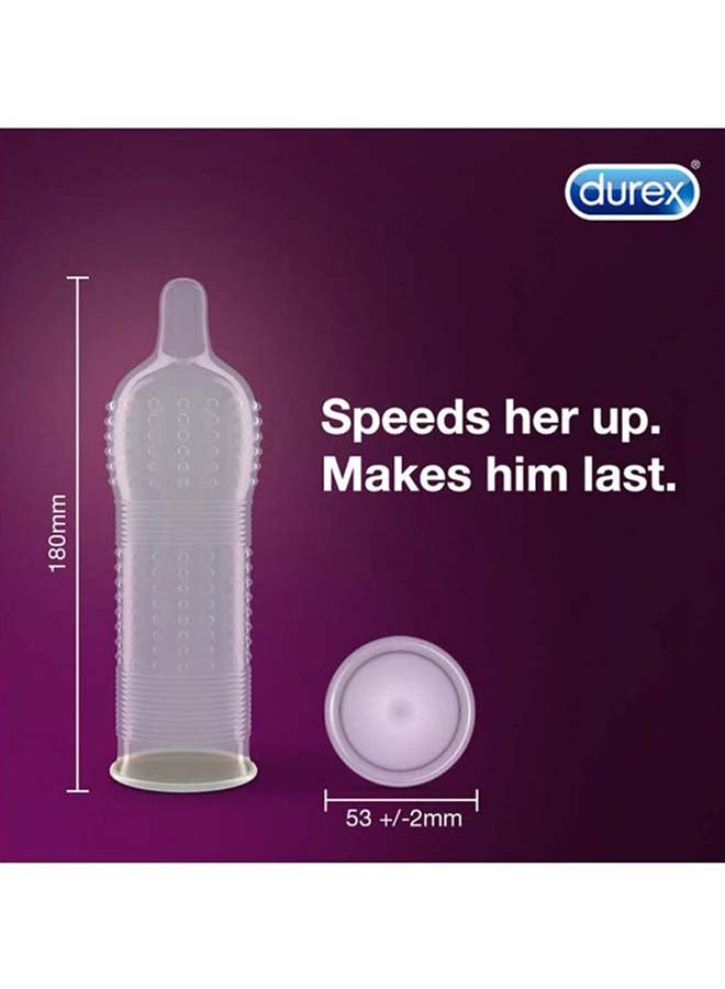 Durex Pack of 2 - Extra Ribbed Condoms  - Image 3