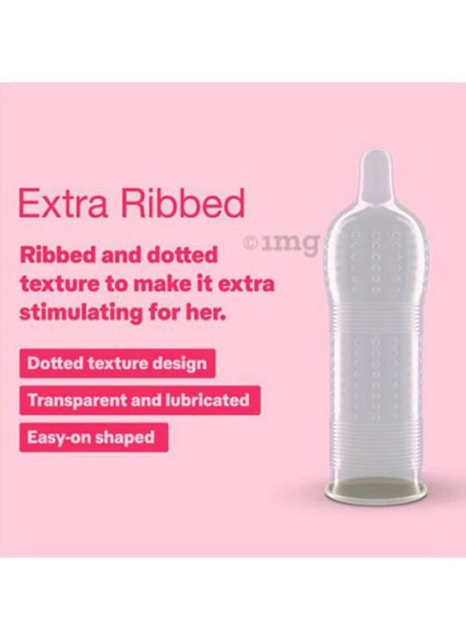 Durex Pack Of 7 Extra Ribbed Condoms, 70 Count - Image 3