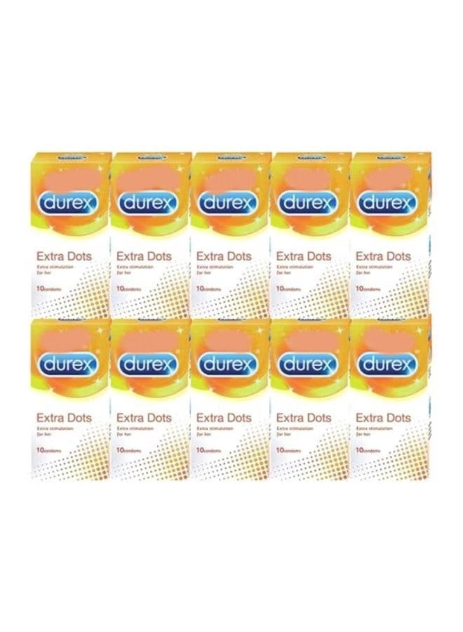 Durex 100-Piece Extra Dots Condom Set - Image 1