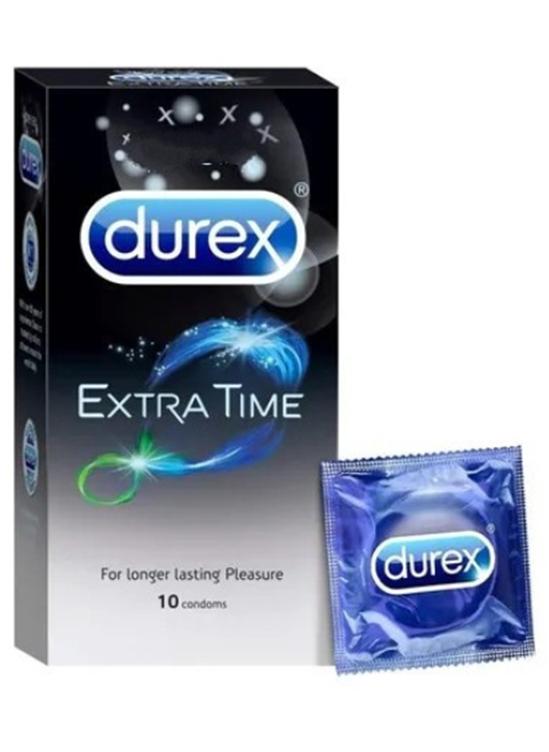 Durex 10-Piece Extra Time Condoms - Image 1