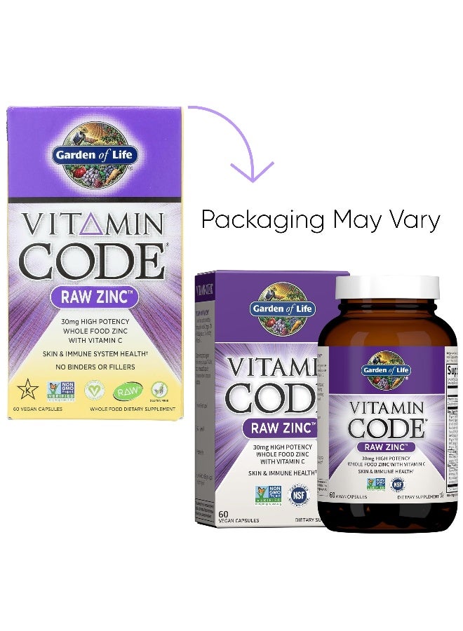 جاردن أوف لايف فيتامين كود زنك خام - 60 كبسولة نباتية - Image 2