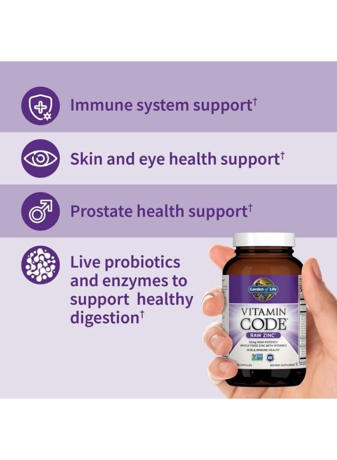 جاردن أوف لايف فيتامين كود زنك خام - 60 كبسولة نباتية - Image 4