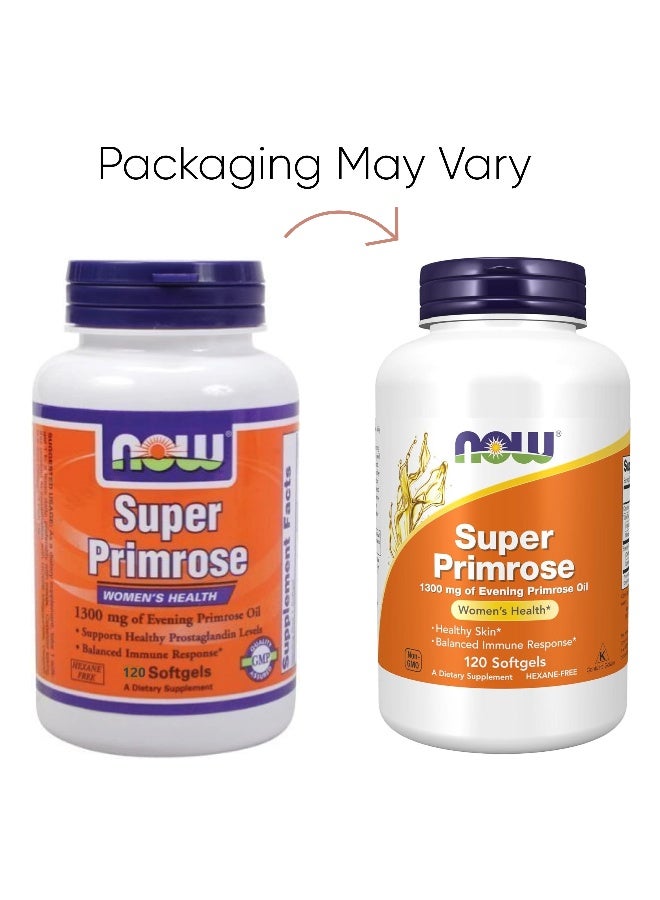 Now Foods - Super Primrose Women'S Health 120 Softgels Packaging May Vary - Image 1