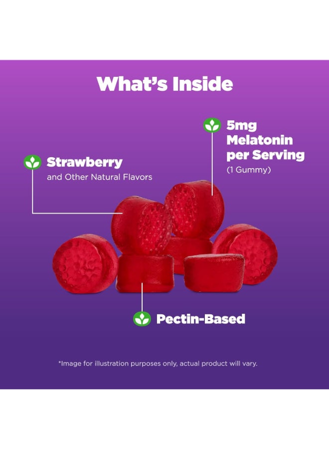 NATROL Melatonin Sleep, Strawberry, 5 Mg - 90 Gummies Packaging May Vary  - Image 4