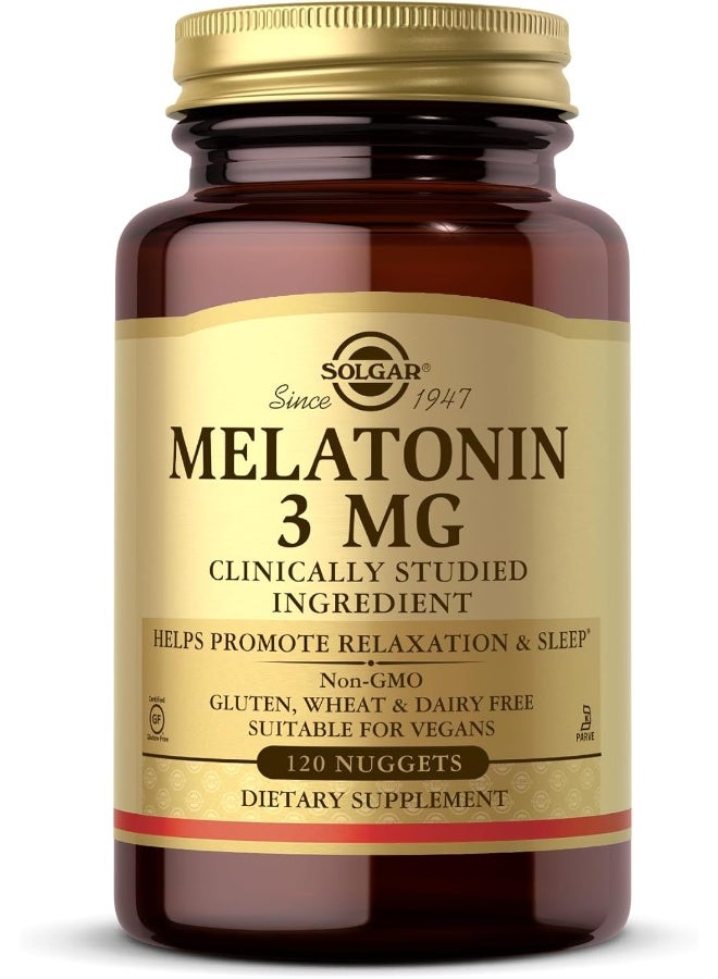 Solgar Melatonin 3 Mg 120 Nuggets - Image 1