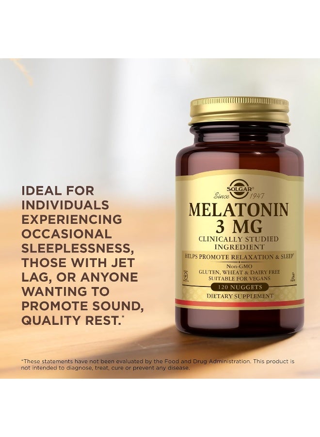 Solgar Melatonin 3 Mg 120 Nuggets - Image 5