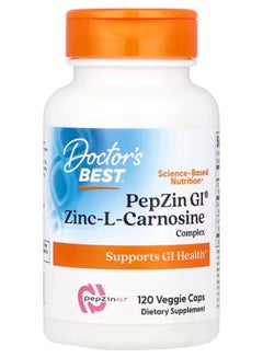 Doctor's BEST Pepzin Gi Zinc-L-Carnosine Complex - 120 Veggie Capsules  - Image 1