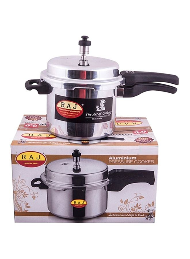 RAJ Aluminium Pressure Cooker Silver 7.5Liters 