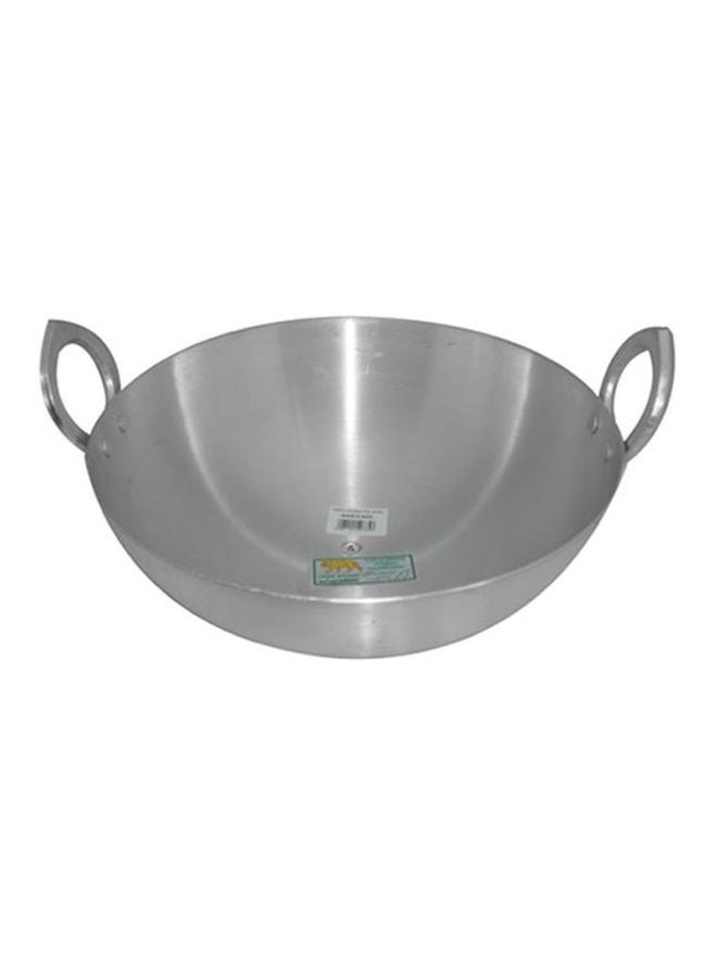 RAJ - Aluminium Kadai Silver 40.5cm - Image 1