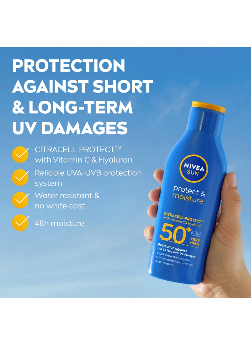 Nivea Protect And Moisture Sun Lotion With SPF 50+ 200ml - Image 2