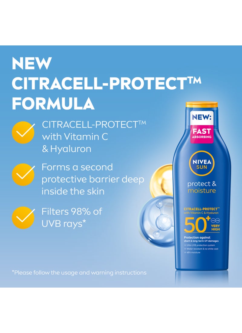 Nivea Protect And Moisture Sun Lotion With SPF 50+ 200ml - Image 3