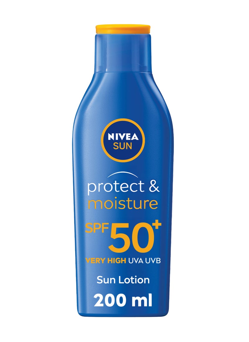 Nivea Protect And Moisture Sun Lotion With SPF 50+ 200ml - Image 1