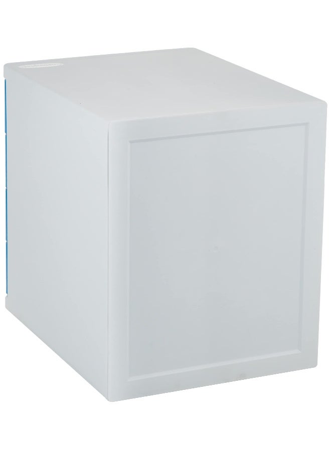 Cosmoplast - 4 Tiers File Cabinet A4 Drawers, Light Blue Light Blue - Image 1
