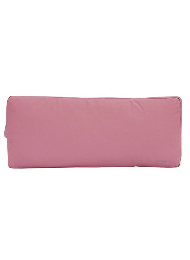 Rumi Earth Yoga Bolster Pillow - Rectangular - Dusty Rose 28 x 11.75 x 5 - Soft Meditation Pillow,Cotton Bolster, Removable Cover, Easy to Clean, Yoga Props