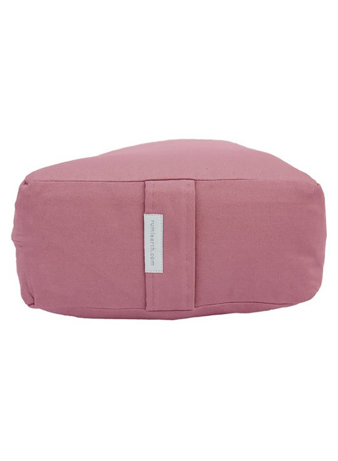 Rumi Earth Yoga Bolster Pillow - Rectangular - Dusty Rose 28 x 11.75 x 5 - Soft Meditation Pillow,Cotton Bolster, Removable Cover, Easy to Clean, Yoga Props
