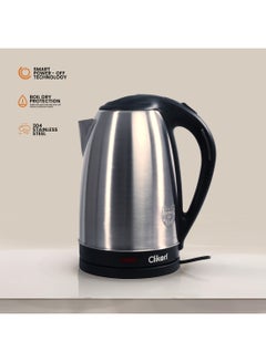 Clikon Stainless Steel Electric Cordless Kettle With 360° Swivel Base Power Cord Storage Auto Cut-off Function LED Indicator 2 Years Warranty 2.5 L 1800 W CK5131 Silver/Black  - Image 3