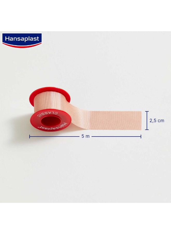 Hansaplast Fixation Tape Classic Strong Adhesion Hand-Tearable Fixation For Wound Dressings 5mx2.5Cm  - Image 2
