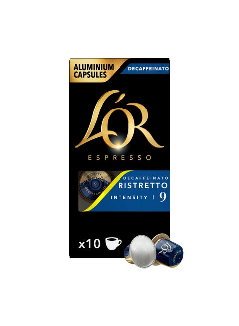 Espresso Decaffeinato Intensity 9 Coffee Capsule Drinks Ristretto 10 Capsules Ristretto 52grams