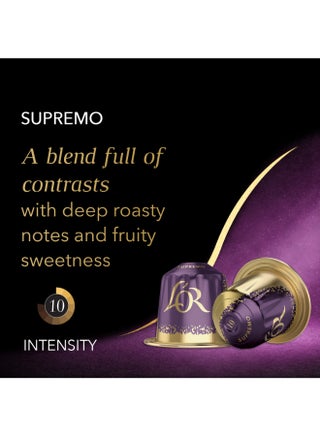 Espresso Supremo Intensity 10 Coffee Capsule Drinks Pack of 10 - view 3