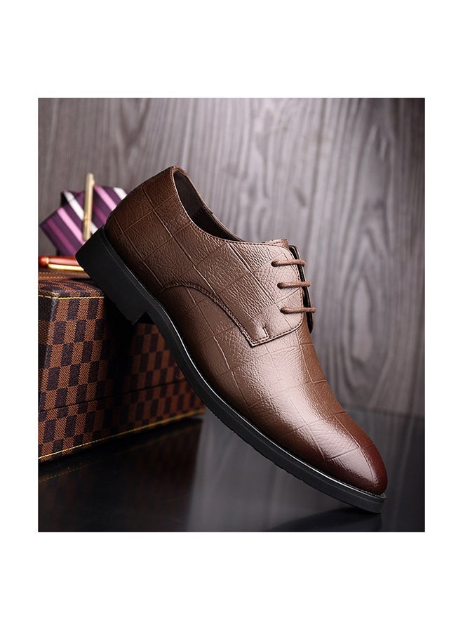 Lace Up Formal Shoes Brown  - Image 1