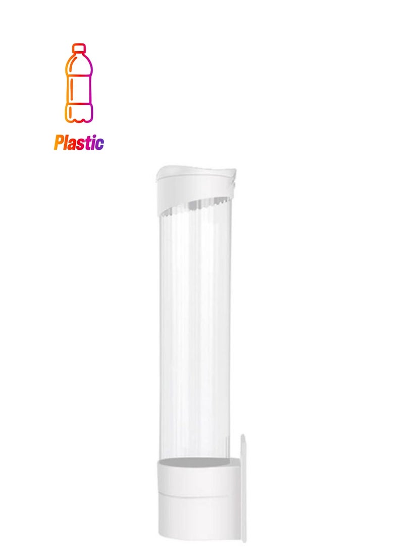 Beauenty Disposable Paper Cups Dispenser Clear/White 41.5x9cm - Image 1