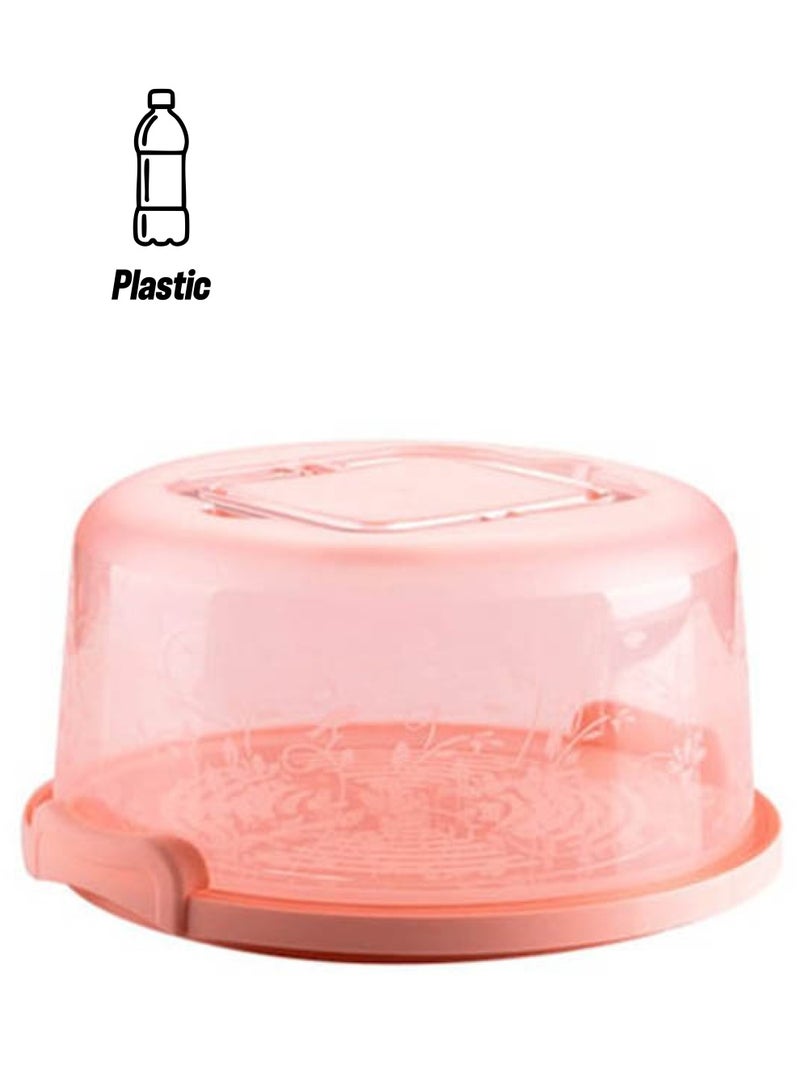 Beauenty Portable Simple Style Food Storage Box Pink 26x22x16.5cm - Image 1