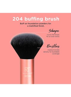 4-Piece Cruelty Free Flawless Base Brush Set Rose Gold/Black - pnsku/N33887857A/45/_/1732607083/178f321d-05cd-408b-a79d-7e8ec22d5643